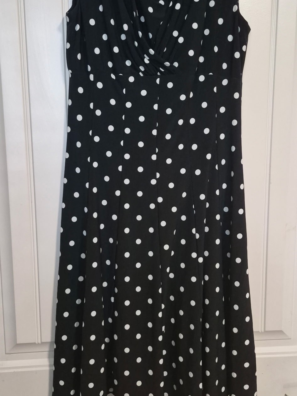 Ralph Lauren Black and White Polka Dot A-Line Skirt